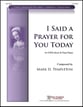 I Said a Prayer for You Today (SATB) SATB choral sheet music cover